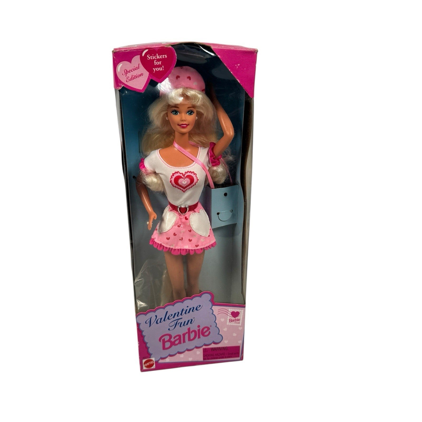 Valentine Fun Barbie #16311 SEALED VINTAGE 1996 Special Ed. Heart Shirt Skirt