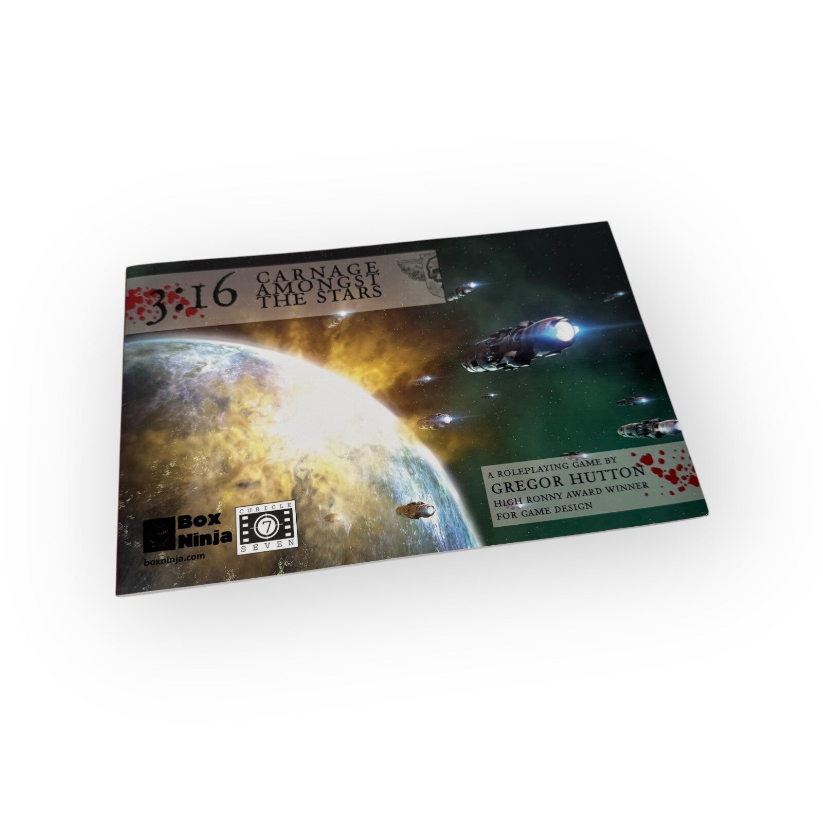 3:16 Carnage Amongst the Stars RPG Rulebook Cubicle 7 & Box Ninja Edition