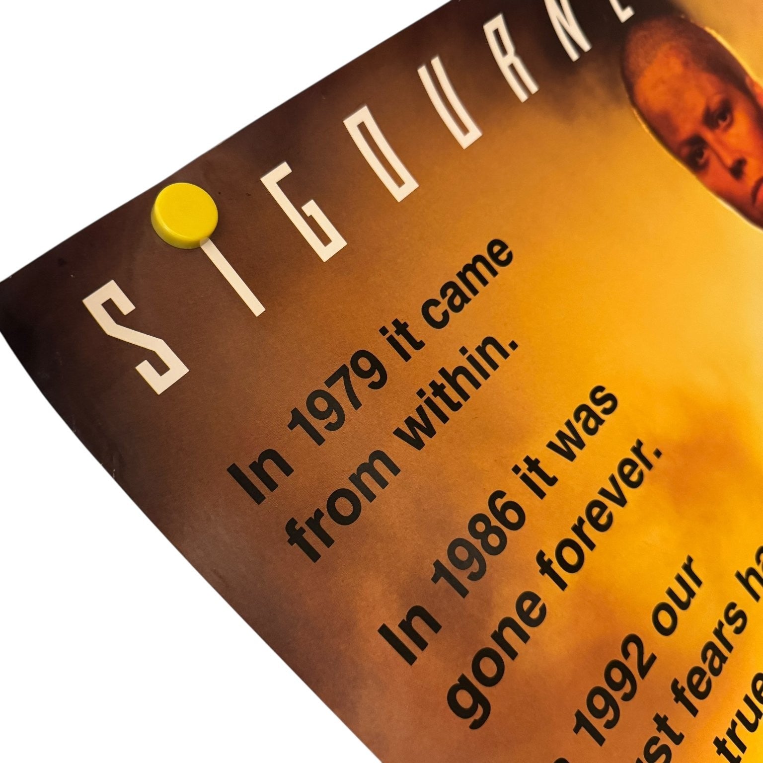 Vintage Alien 3 1992 AU Release One Sheet Movie Poster Sigourney Weaver Fincher