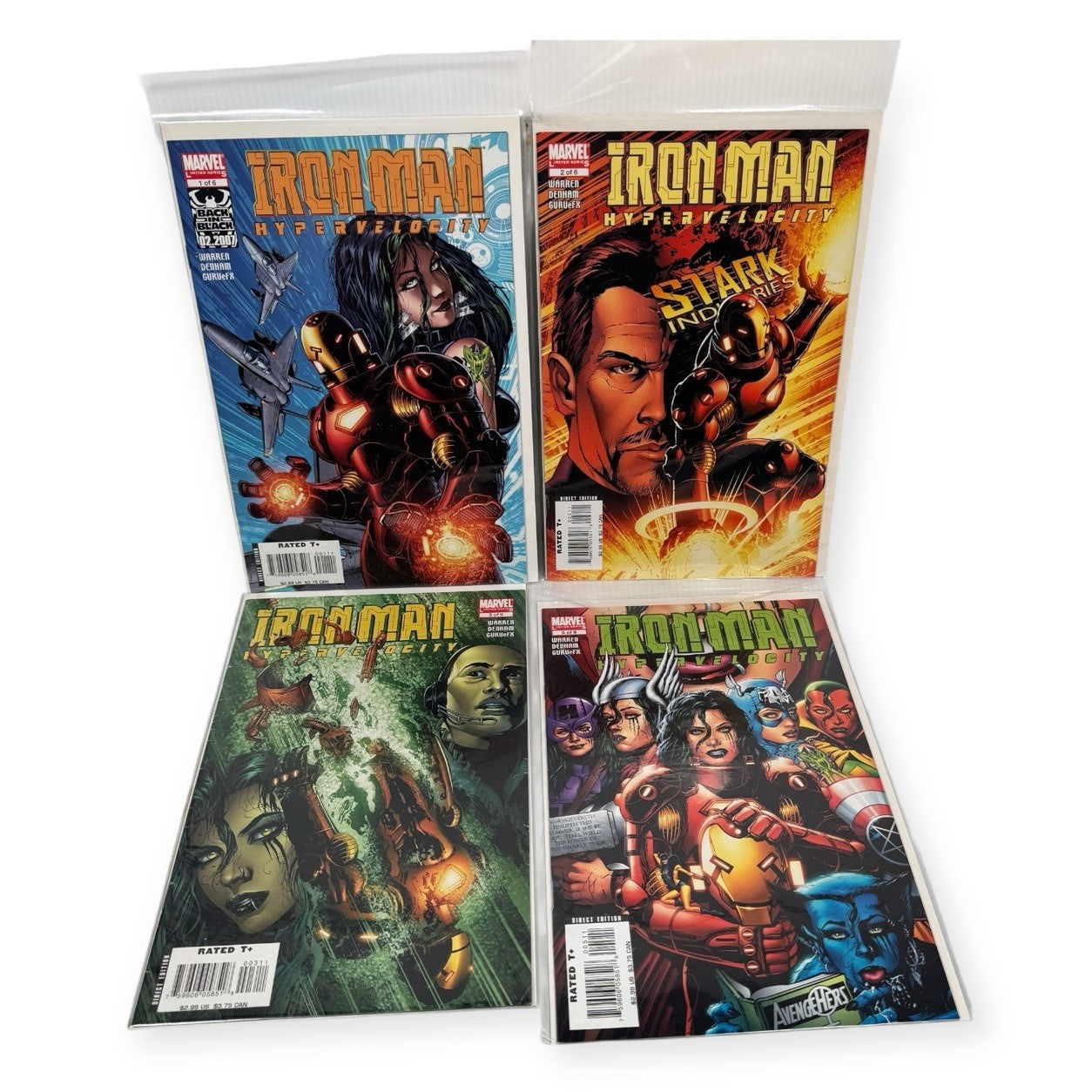 Iron Man Lot Of 10 Hypervelocity 1-3, 5, Ultimate 1-3 w/ Holo Variants & More