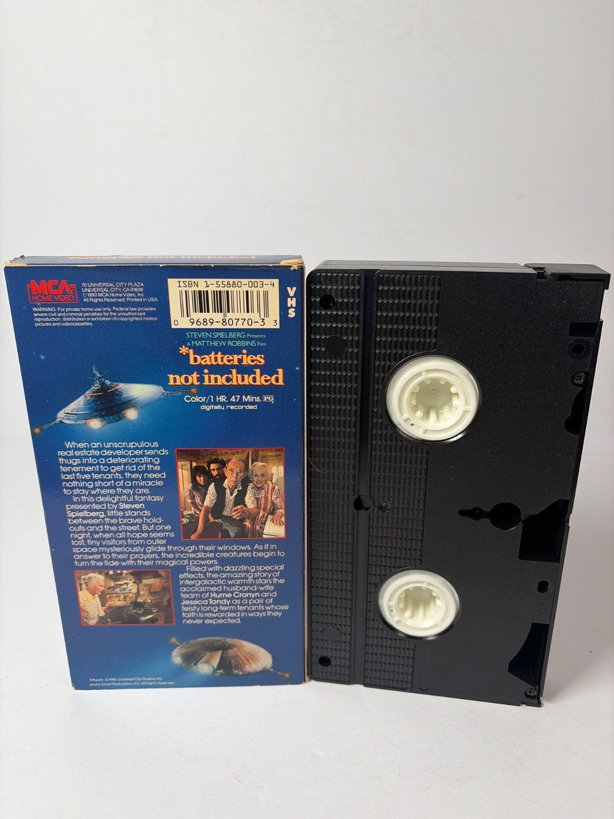 Batteries Not Included VHS 1987 Family Sci-Fi MCA Universal Original Release