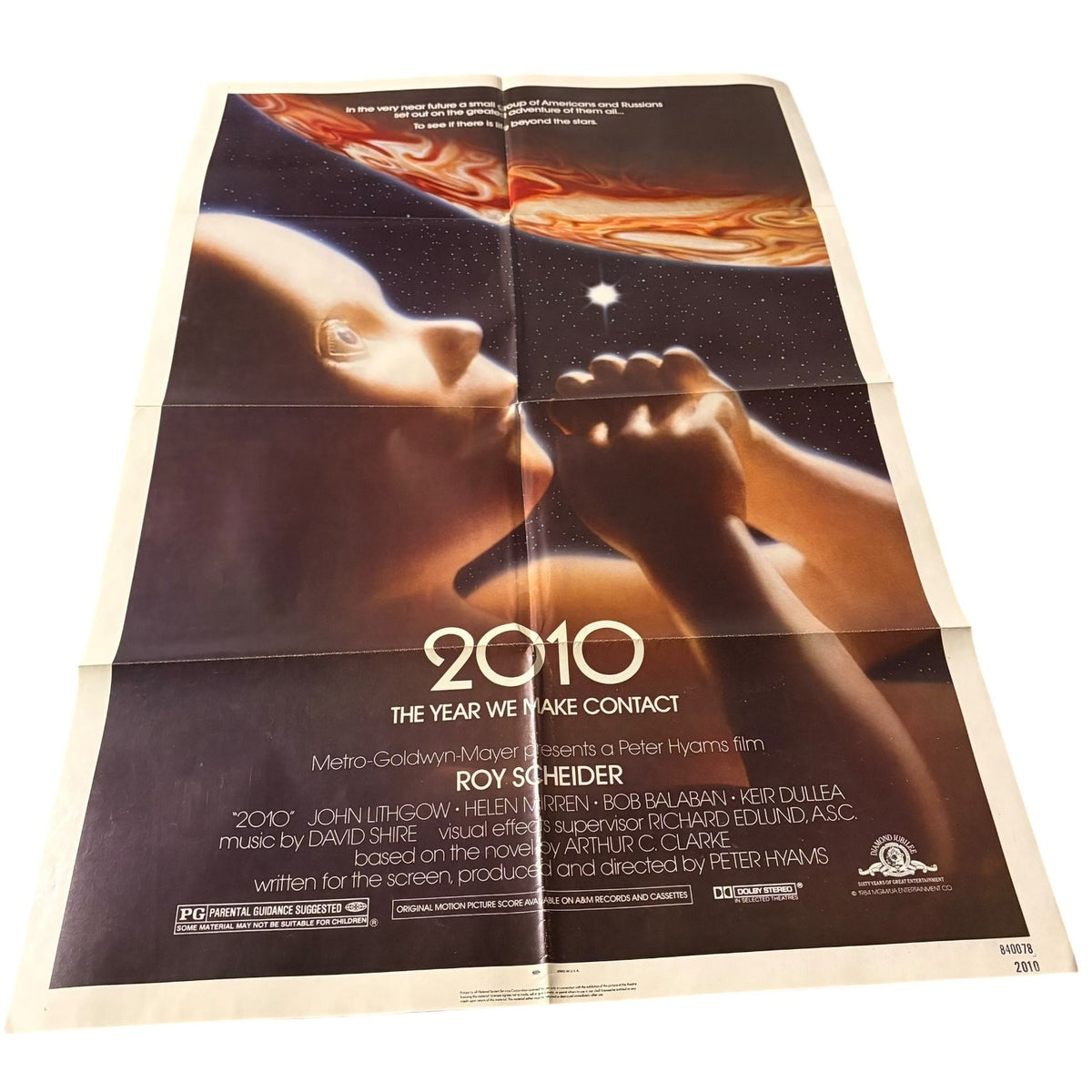 2010 The Year We Make Contact 1984 One Sheet Movie Poster Roy Scheider Sci-Fi
