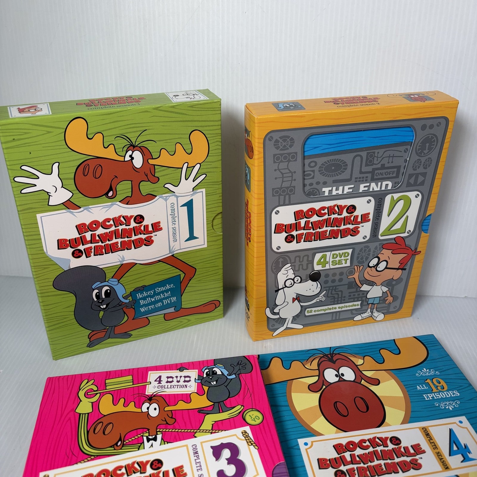 Rocky & Bullwinkle & Friends Series Seasons 1- 4 DVD Box Set Classic