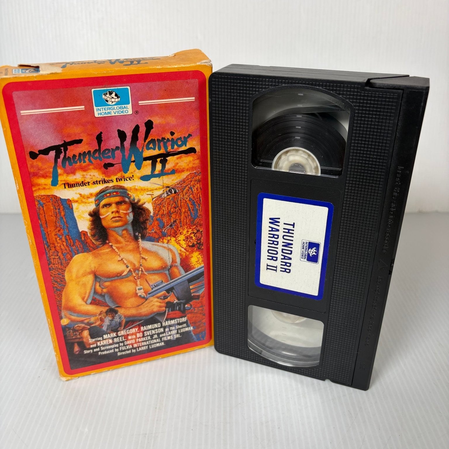 Thunder Warrior II VHS 1987 Action Interglobal Home Video Bottom Flap