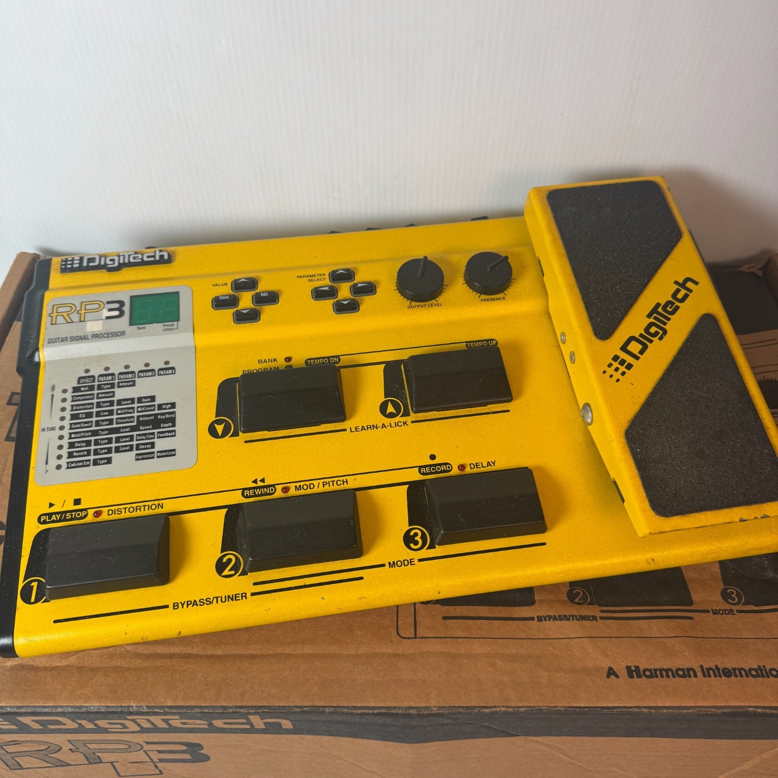 Digitech RP-3 RP3 In Box Multi Effects Unit Pedal Working Tested