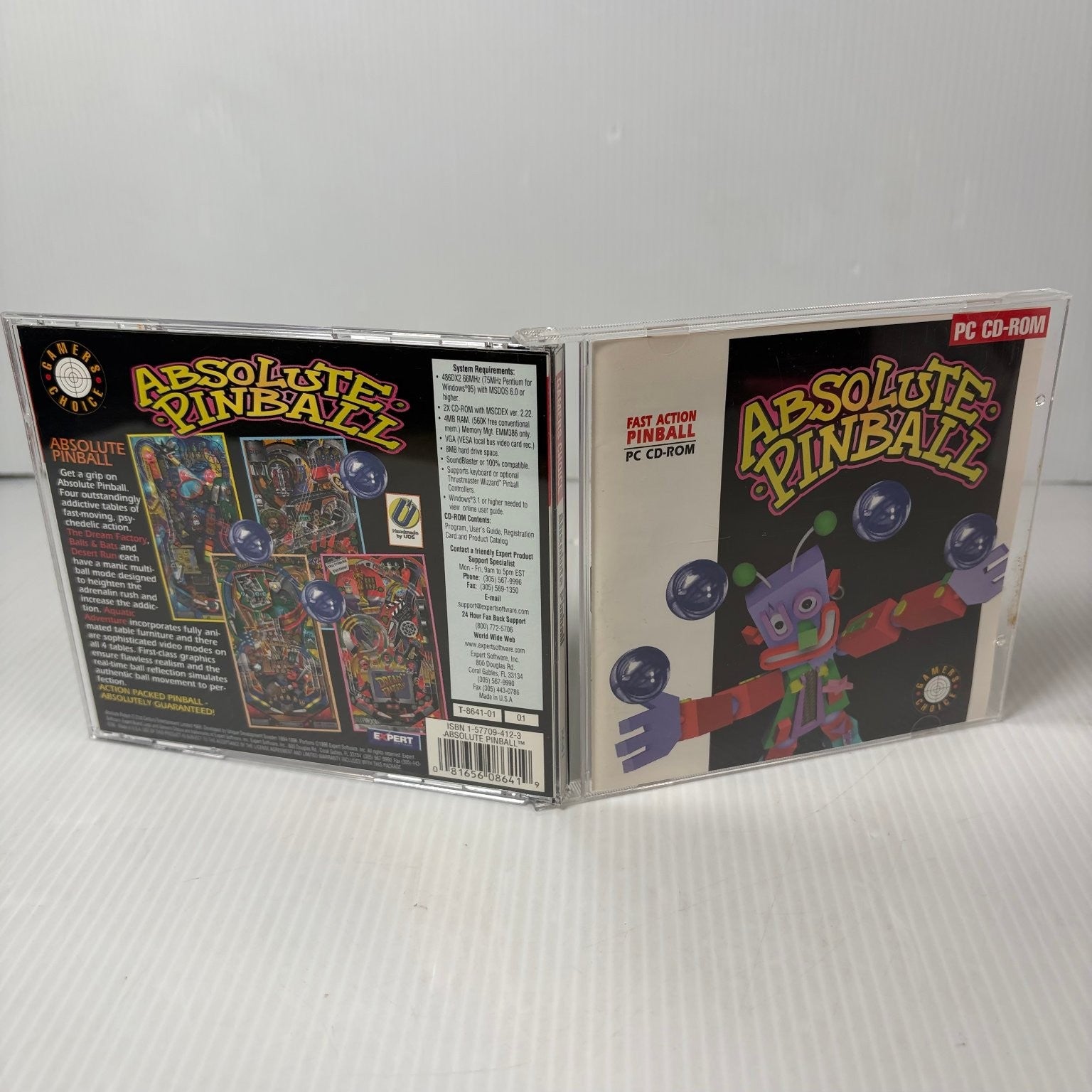 Absolute Pinball PC CD-ROM Video Game Fast Action Pinball Simulation
