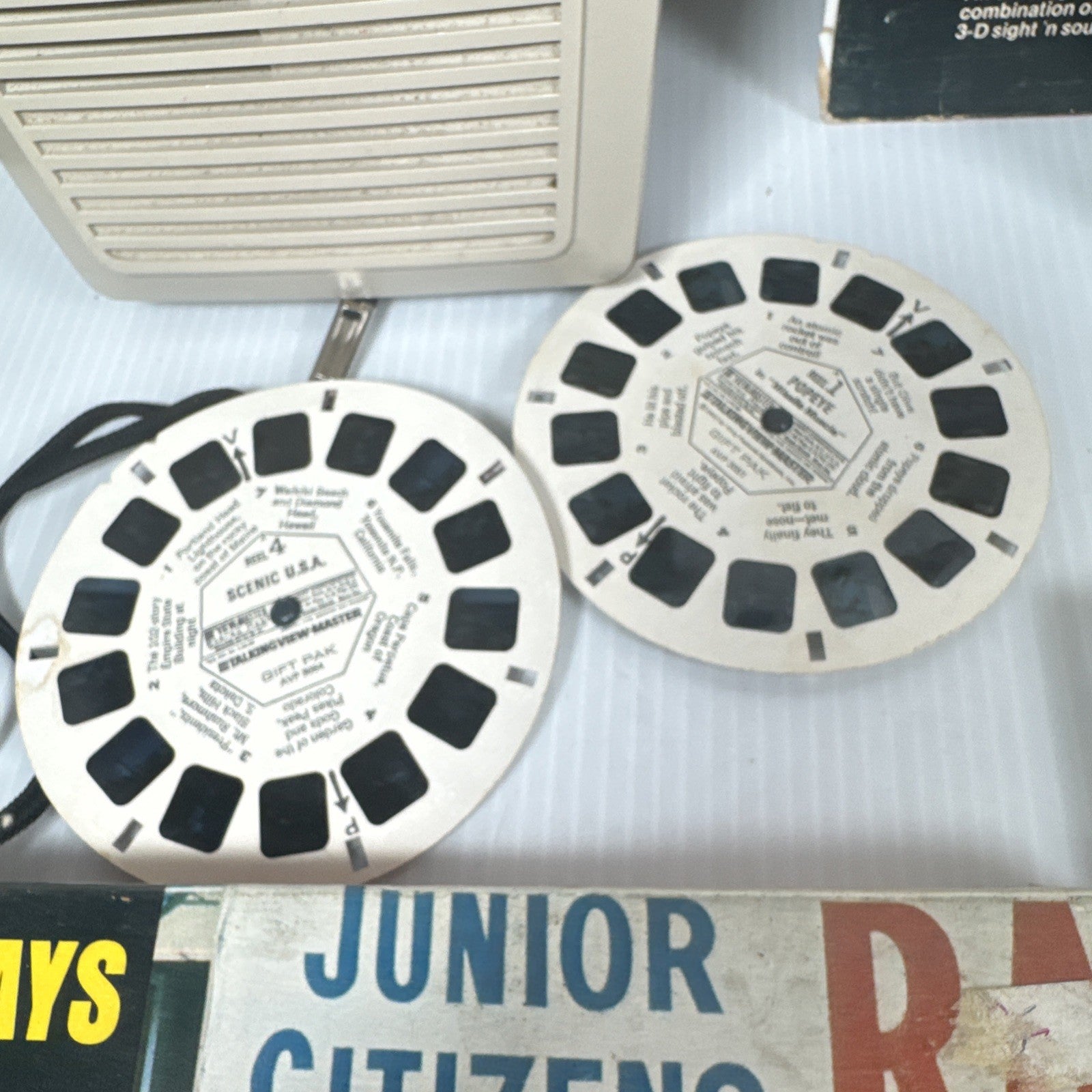 1970's GAF Talking View Master Lot Snoopy Bambi Happy Days & More (Read As Is)