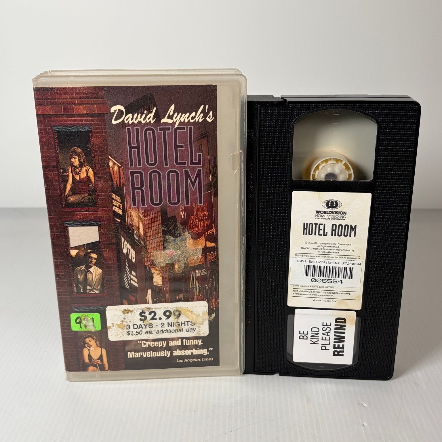 Hotel Room VHS 1993 David Lynch Drama Anthology Worldvision Home Video