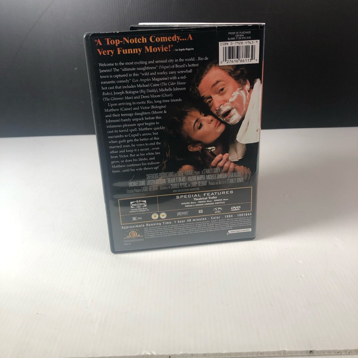 Blame It on Rio DVD 1984 Movie Time Michael Caine Demi Moore 80s Comedy