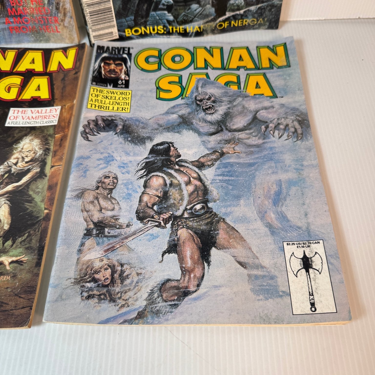 Conan Saga #59 61 67 68 Marvel Comic Book 1987 Vintage