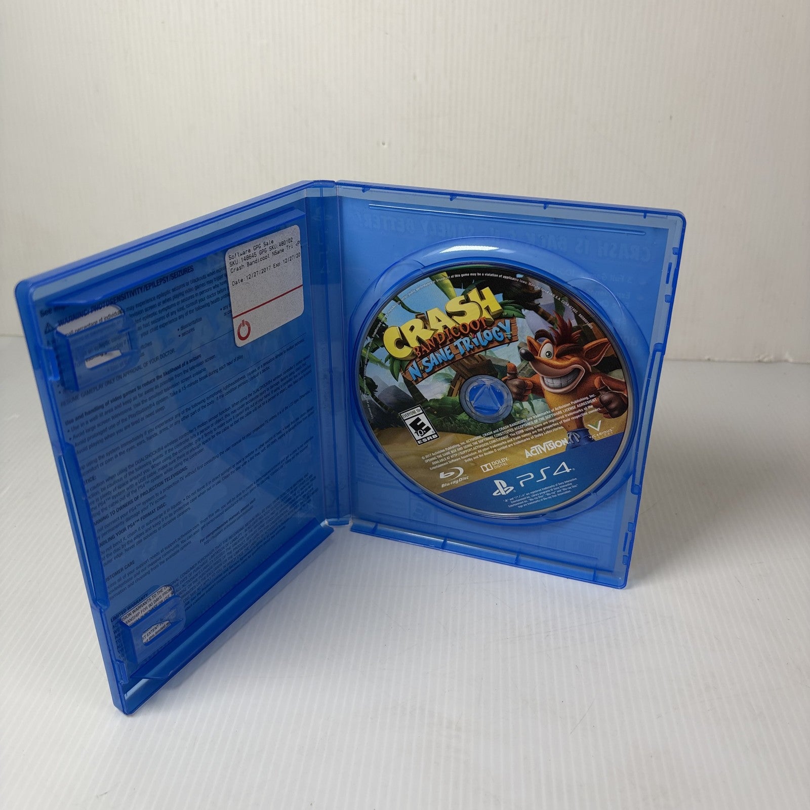 Crash Bandicoot N. Sane Trilogy PlayStation 4 PS4 Remastered