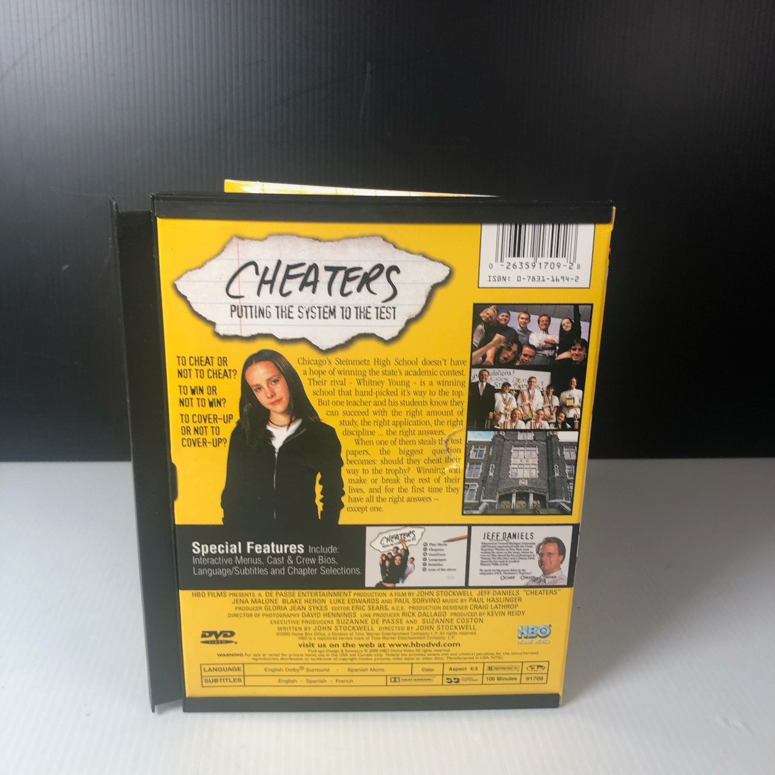 Cheaters DVD 2000 HBO Films Jeff Daniels Jena Malone Drama Movie