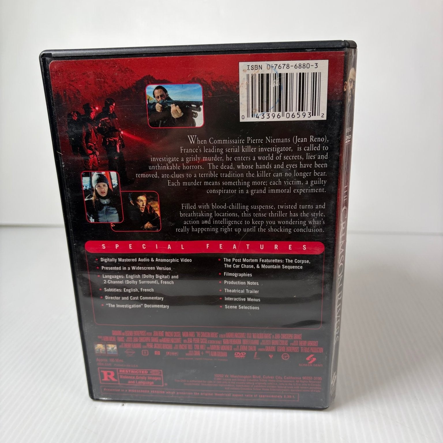 The Crimson Rivers DVD 2000 Special Edition Jean Reno Vincent Cassel Thriller