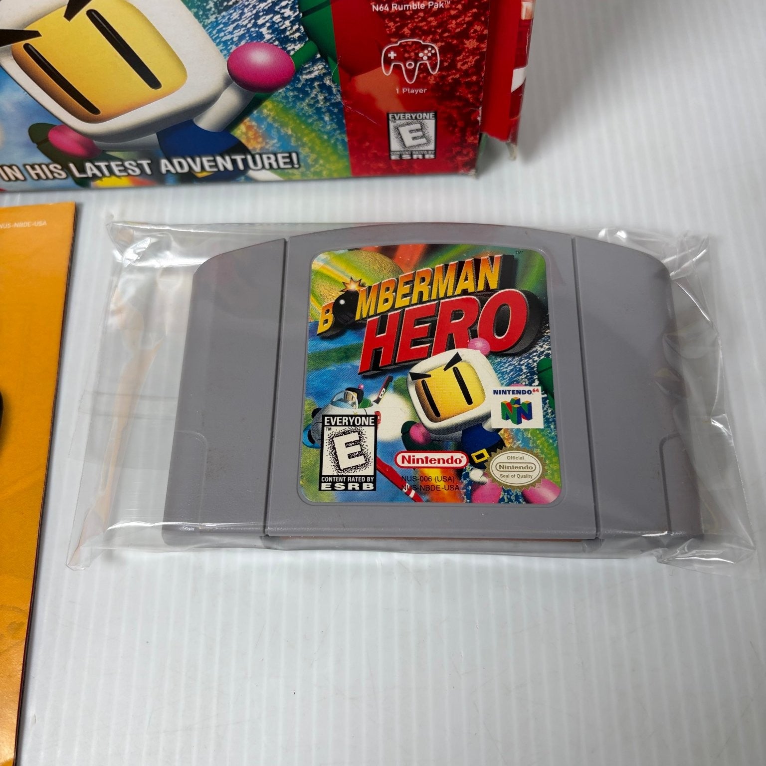 Bomberman Hero Nintendo 64 Video Game Action Adventure Complete in Box CIB