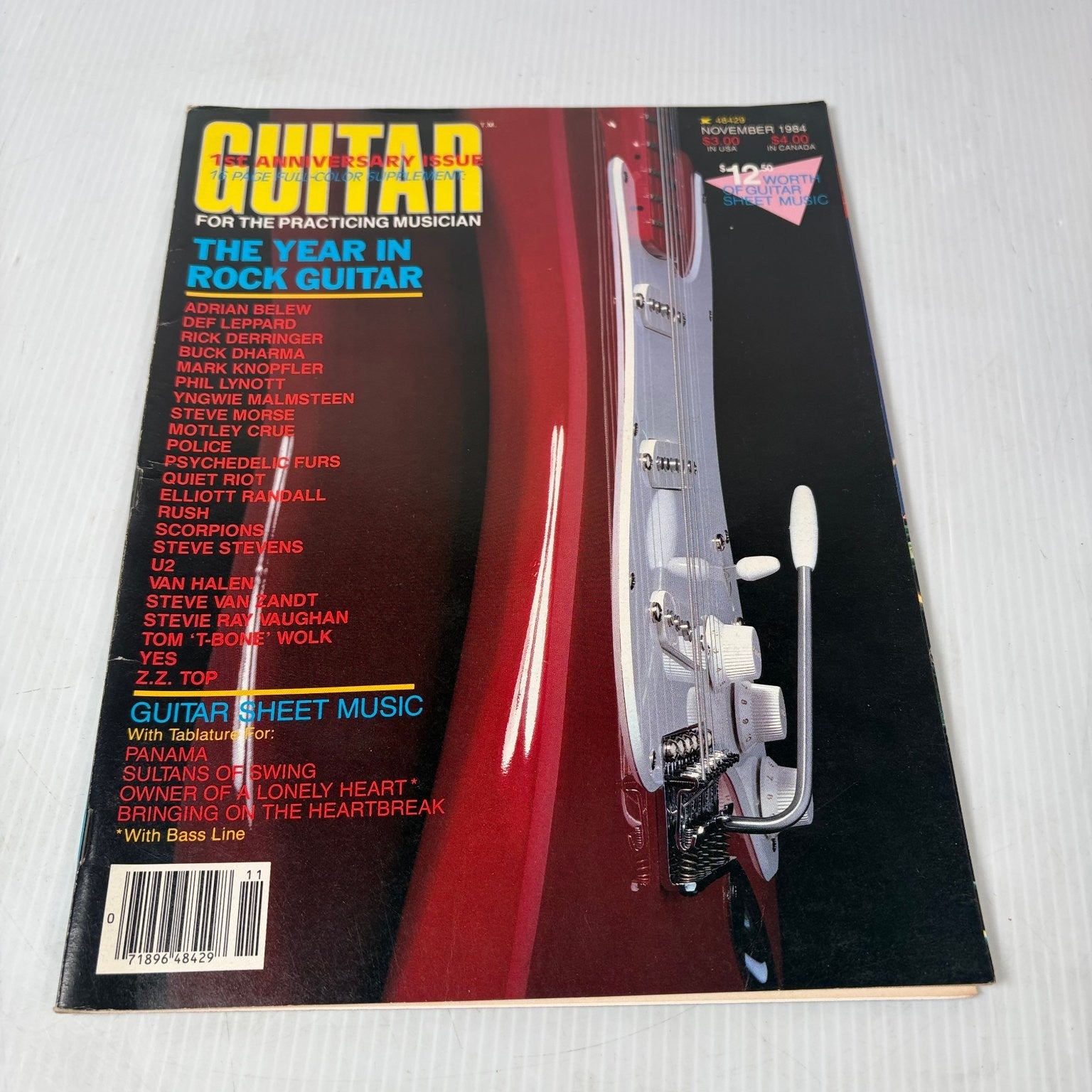 Guitar Magazine November 1984 The Year in Rock Guitar 10th Anniversary