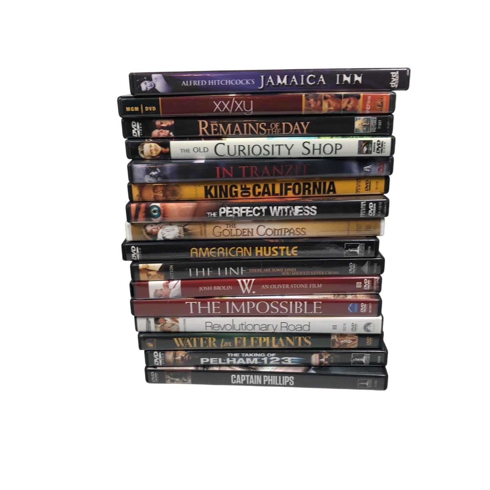 Lot Of 16 Assorted DVD Drama Movies w/ The Golden Compass, American Hustle +More