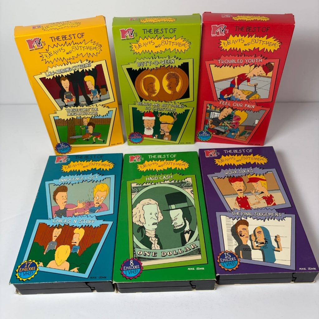 The Best of Beavis and Butt-Head VHS Complete Set of 6 MTV Time Life Mike Judge