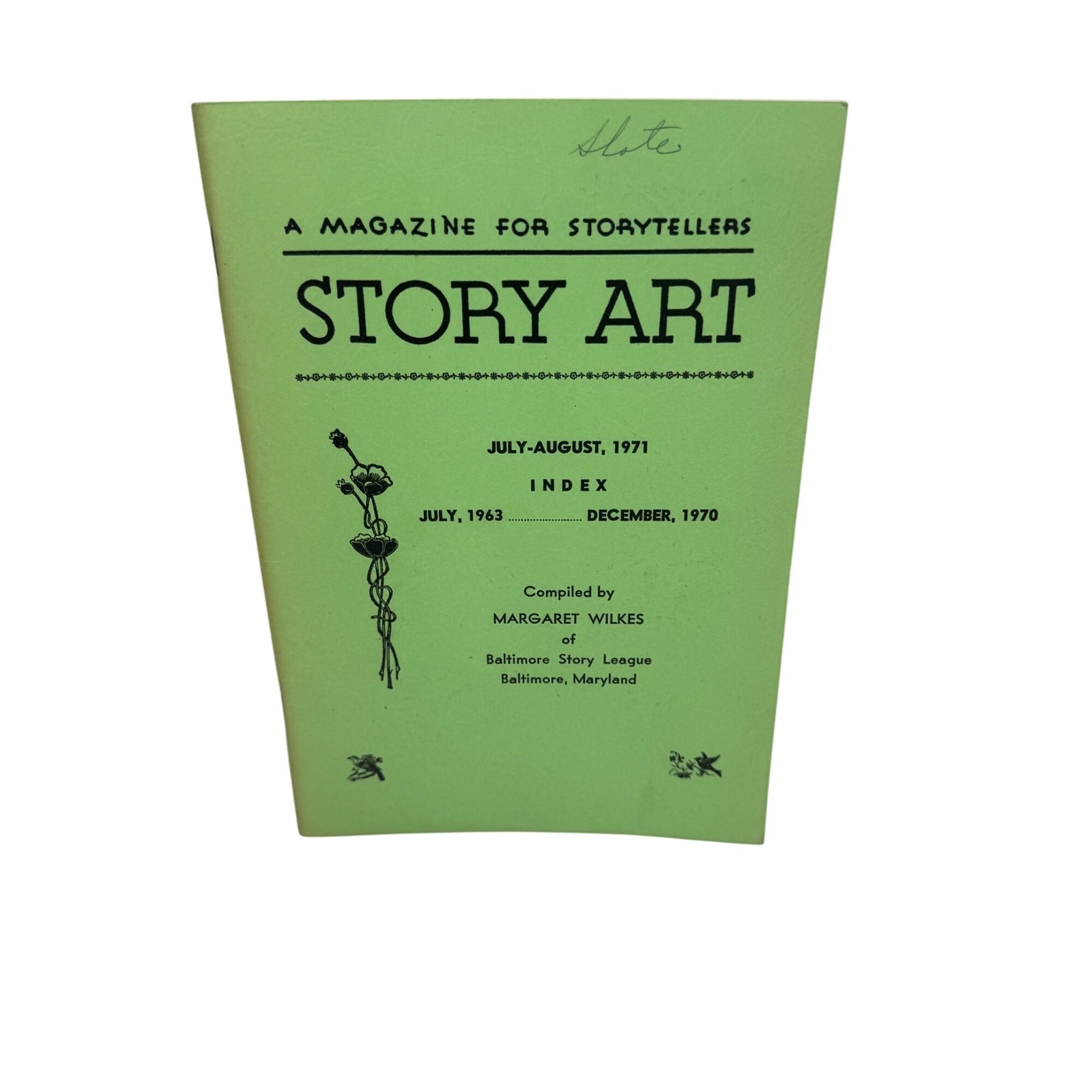 Story Art Magazines Mixed Lot (1963-1969) National Story League w/ Index