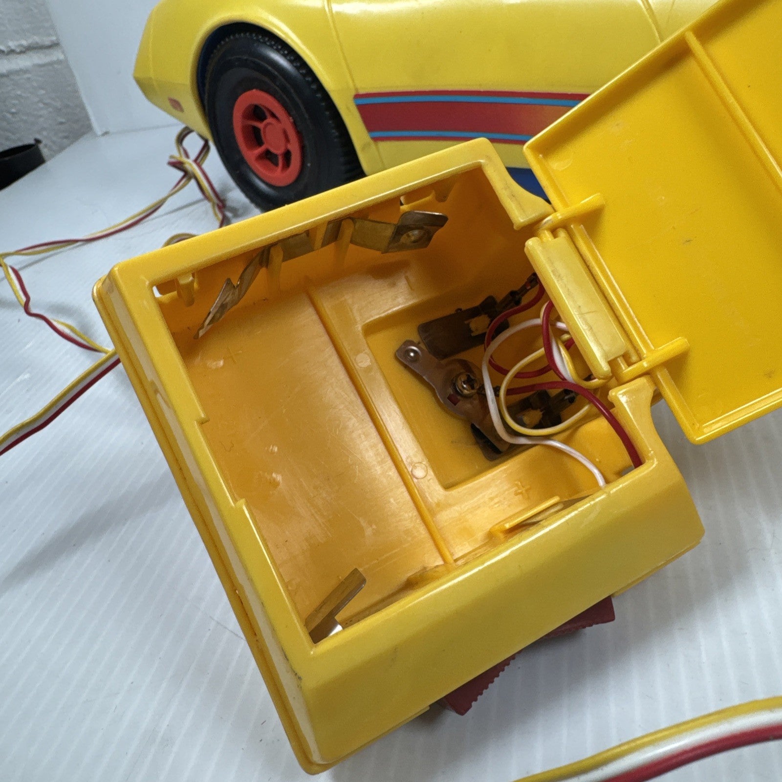 VTG 1979 Yellow Barbie Super ‘Vette Corvette Remote Controlled AS IS For Parts