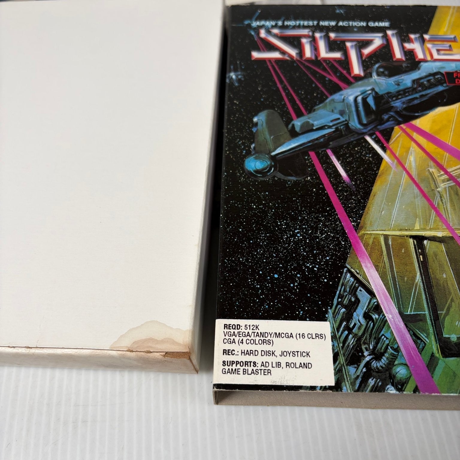 Silpheed MS-DOS PC Big Box Video Game 3.5" Floppy Disk Space Shooter Complete