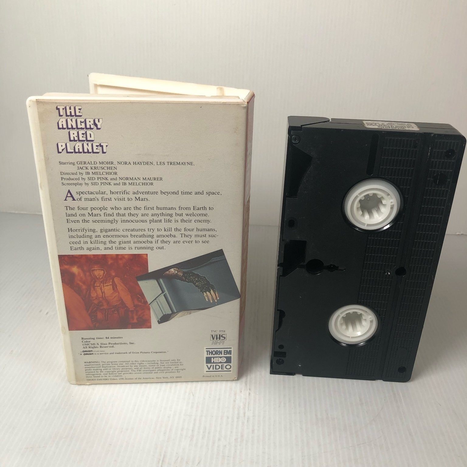 The Angry Red Planet VHS 1960 Sci-Fi Horror Thorn EMI HBO Video Classic