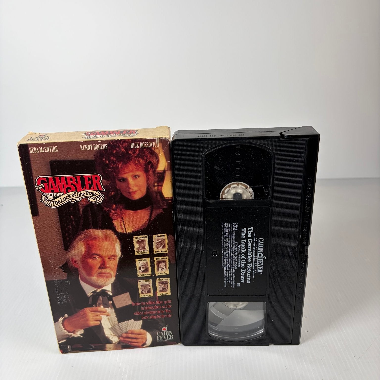 The Gambler Returns: The Luck of the Draw VHS 1991 Western Kenny Rogers Reba
