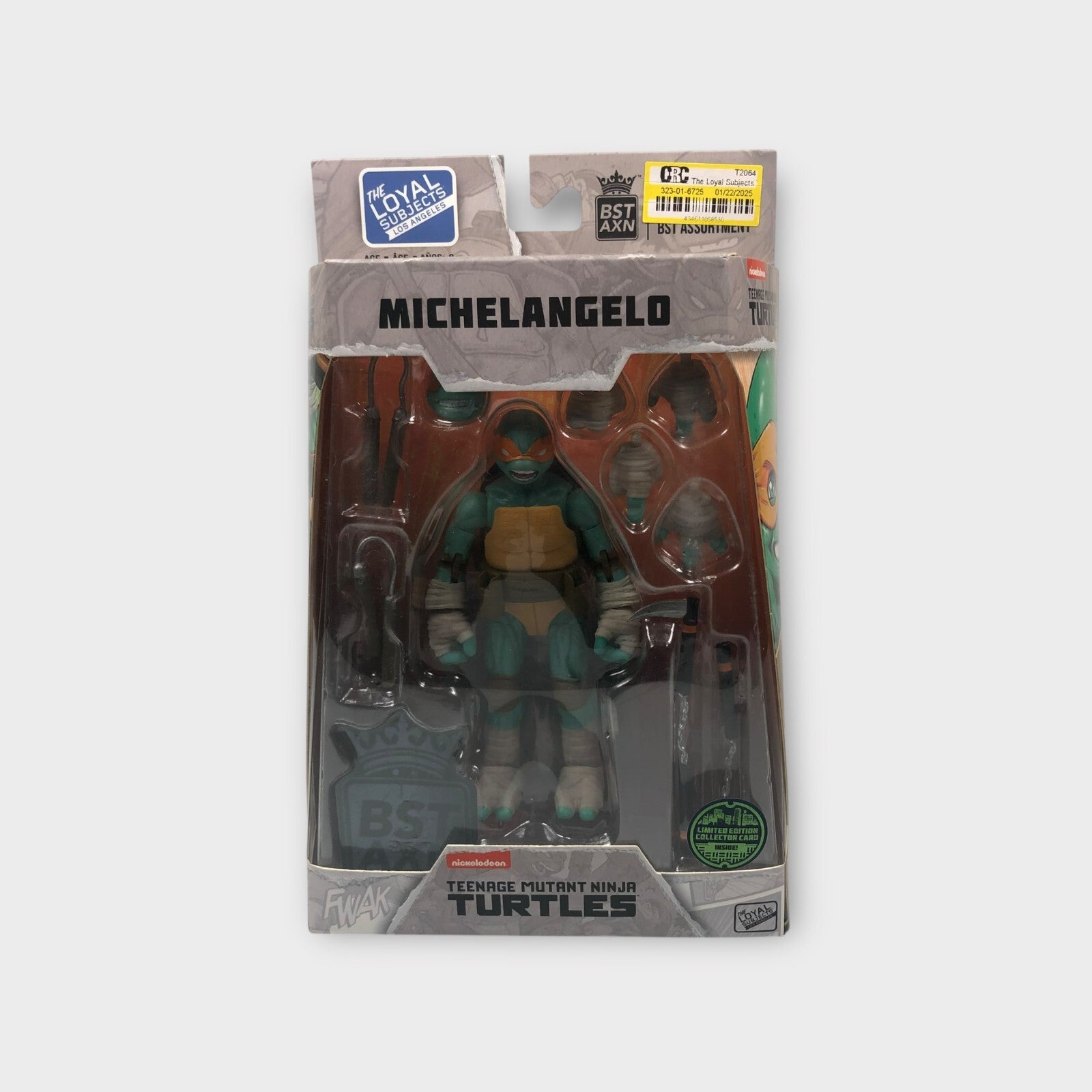 2023 The Loyal Subjects BST AXN Teenage Mutant Ninja Turtles Michelangelo Figure