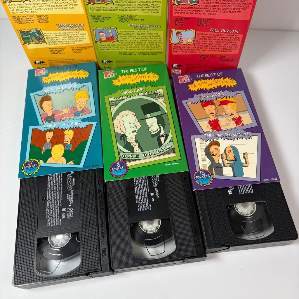 The Best of Beavis and Butt-Head VHS Complete Set of 6 MTV Time Life Mike Judge