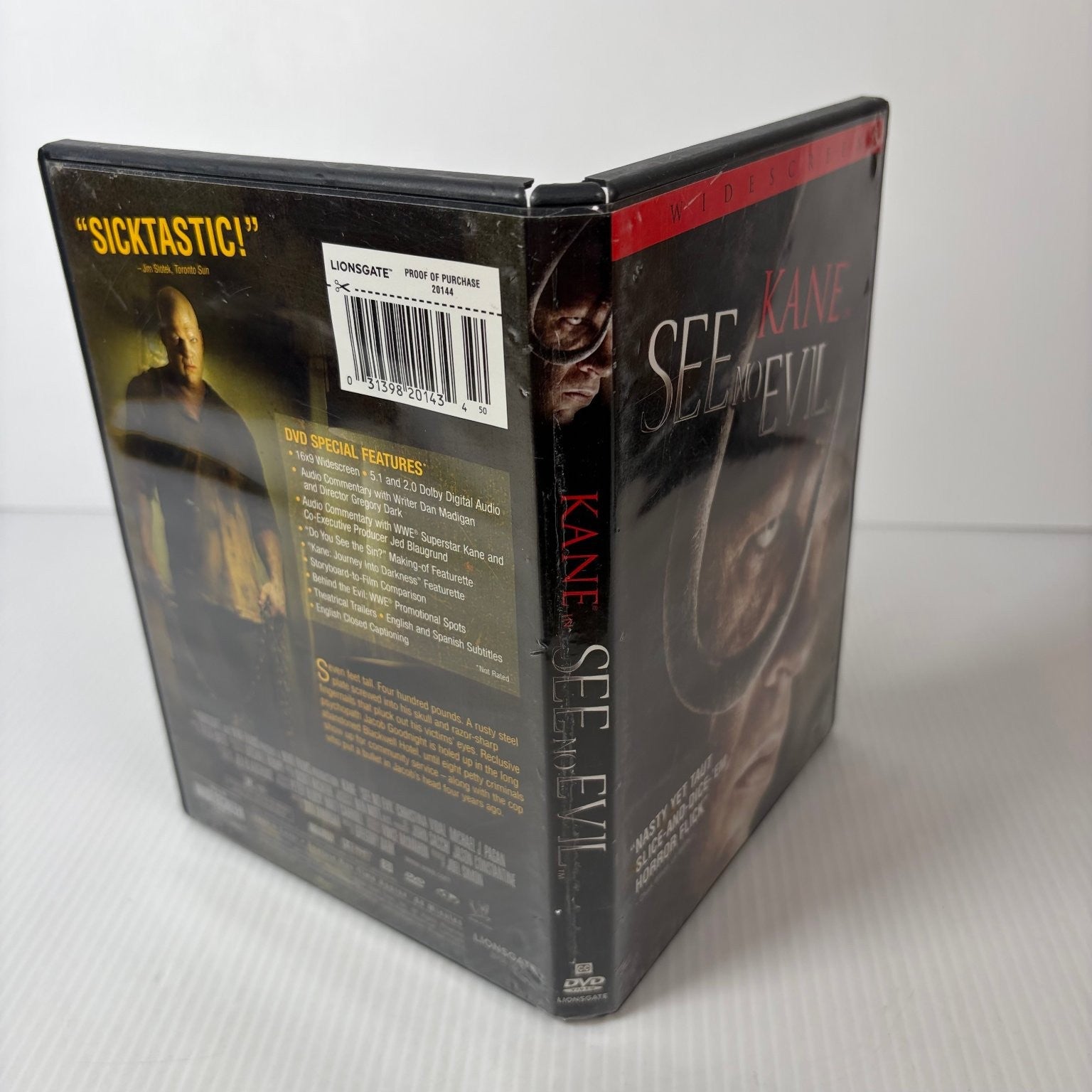 See No Evil DVD 2006 Widescreen Kane Horror Film Special Features