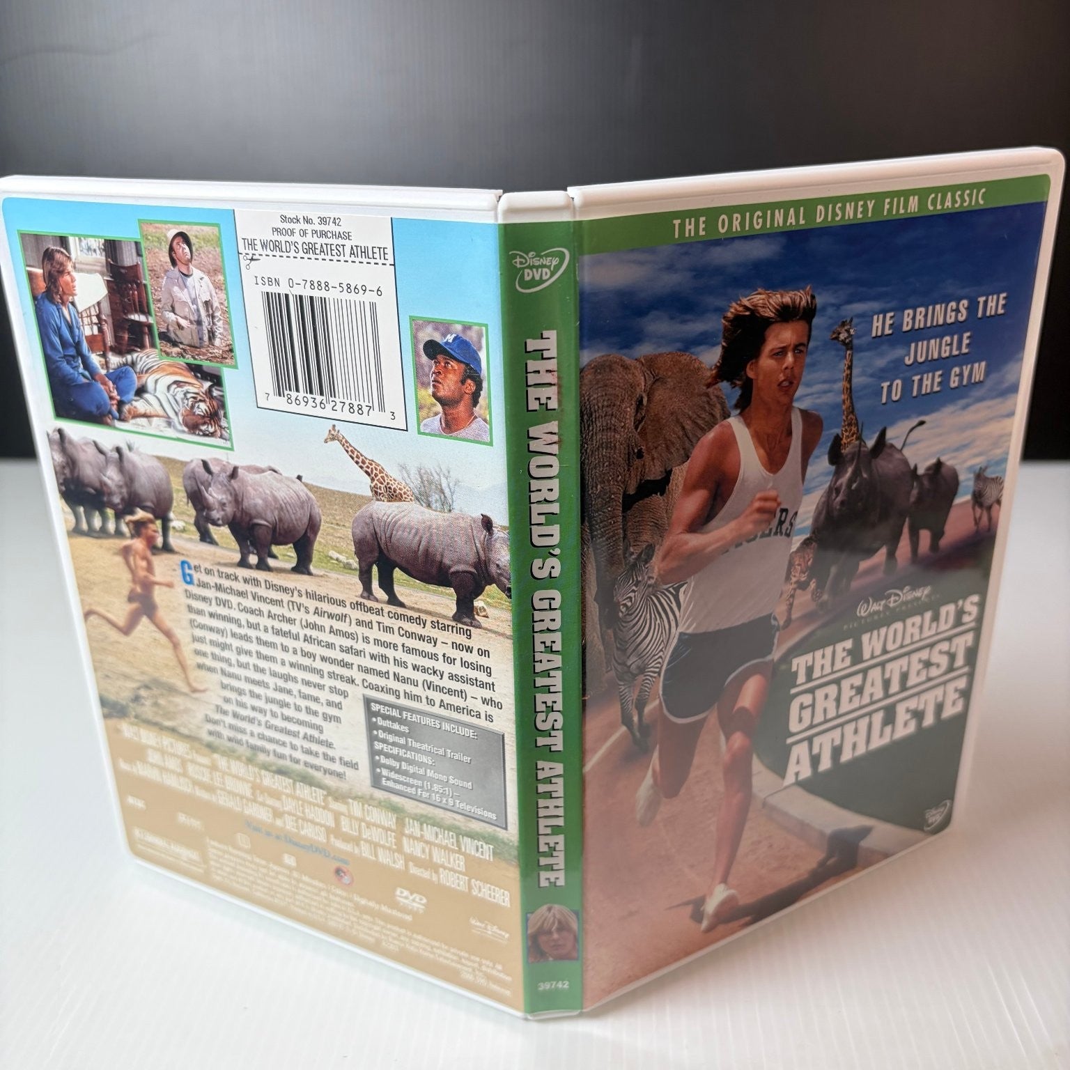 The World's Greatest Athlete DVD 1973 Disney Film Classic Jan-Michael Vincent