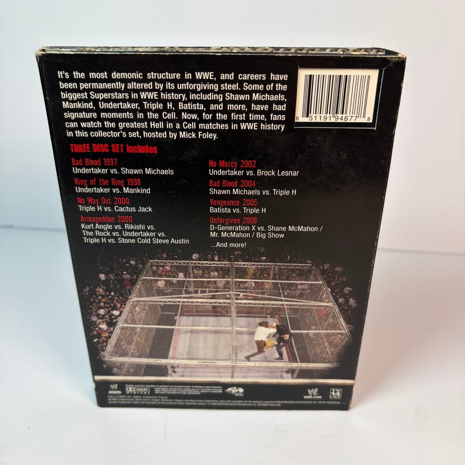 WWE Hell in a Cell DVD 2007 3-Disc Set Shawn Michaels Undertaker Triple H