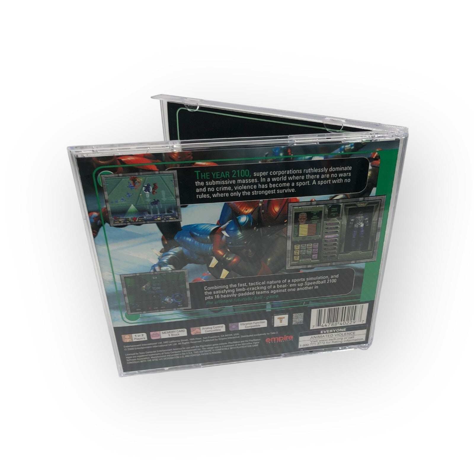 Speedball 2100 (Sony PlayStation 1, 2000) Complete Black Label