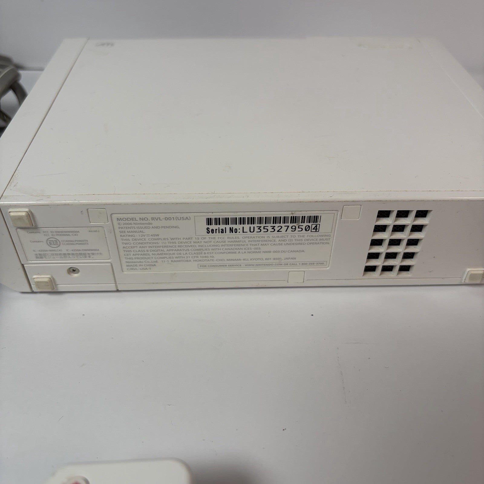 Nintendo Wii RVL-001 White Console w/ Motion Plus & Nunchuk C Condition Working