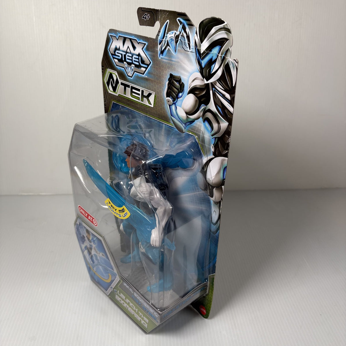 Max Steel Sonic Boomerang Action Figure Mattel N-Tek Launch Boomerang Lights Up