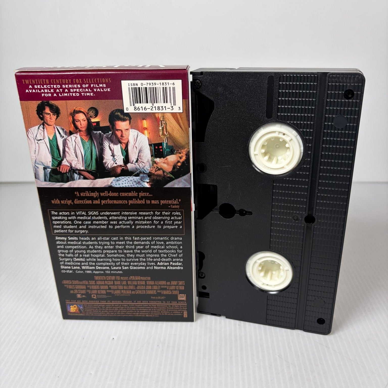 Vital Signs VHS 1990 Romantic Drama Jimmy Smits Diane Lane Fox Video
