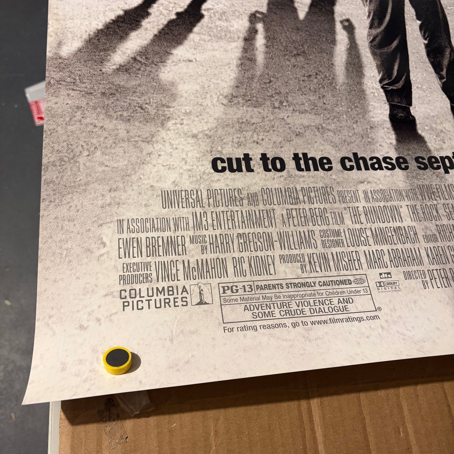 The Rundown 2003 One Sheet Movie Poster Original Double-Sided The Rock