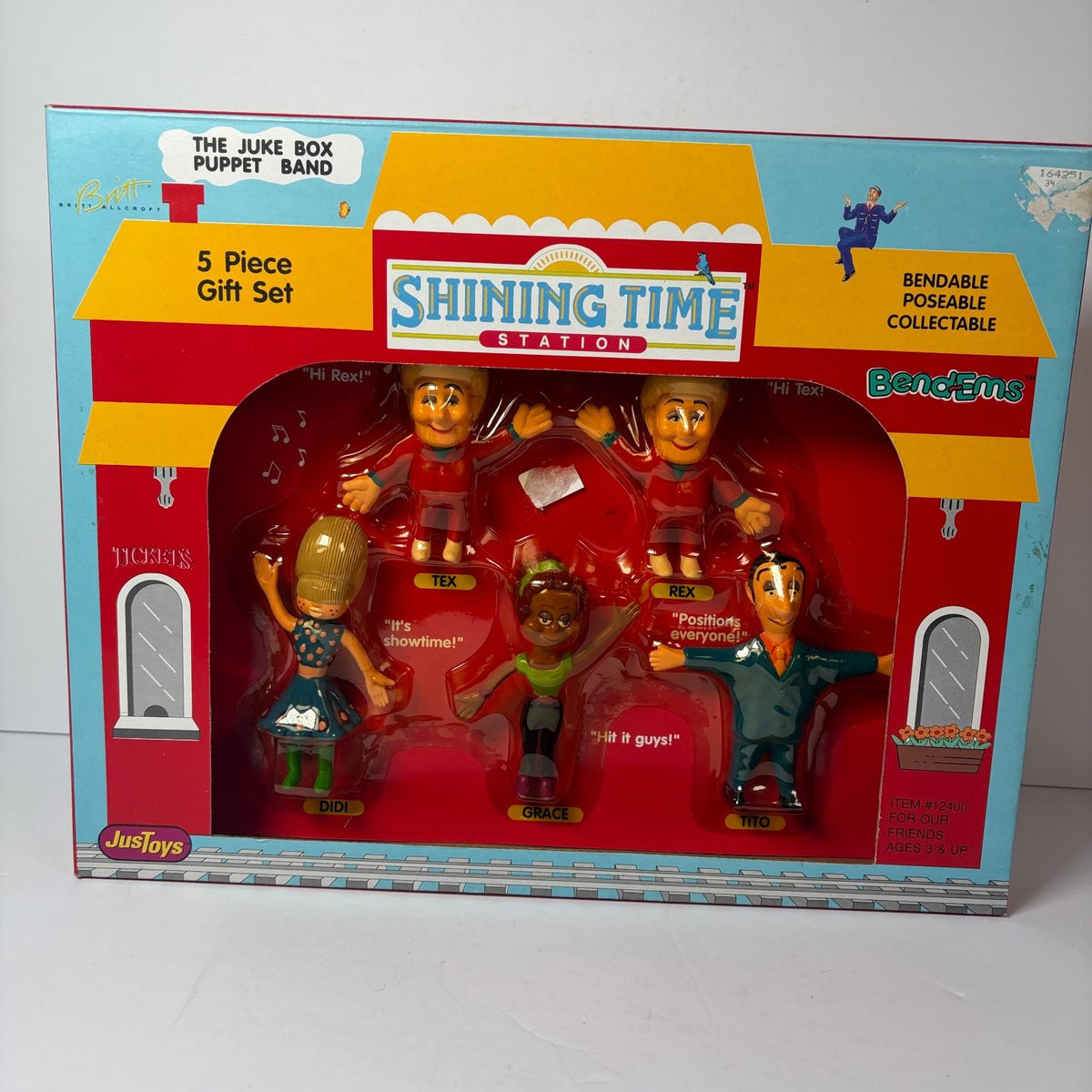 Vintage Shining Time Station Juke Box Puppet Band 5 Pc Gift Set Justoys BendEms