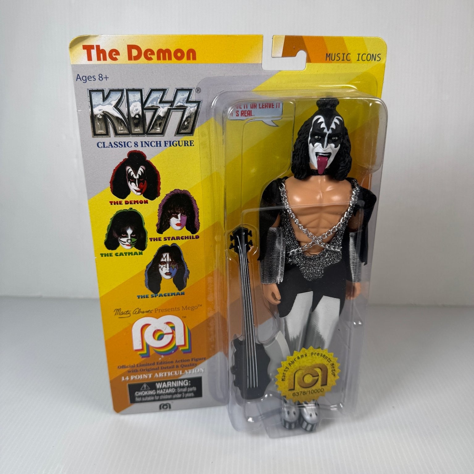 Mego The Demon KISS Classic 8 Inch Figure Limited Edition #6378/10000