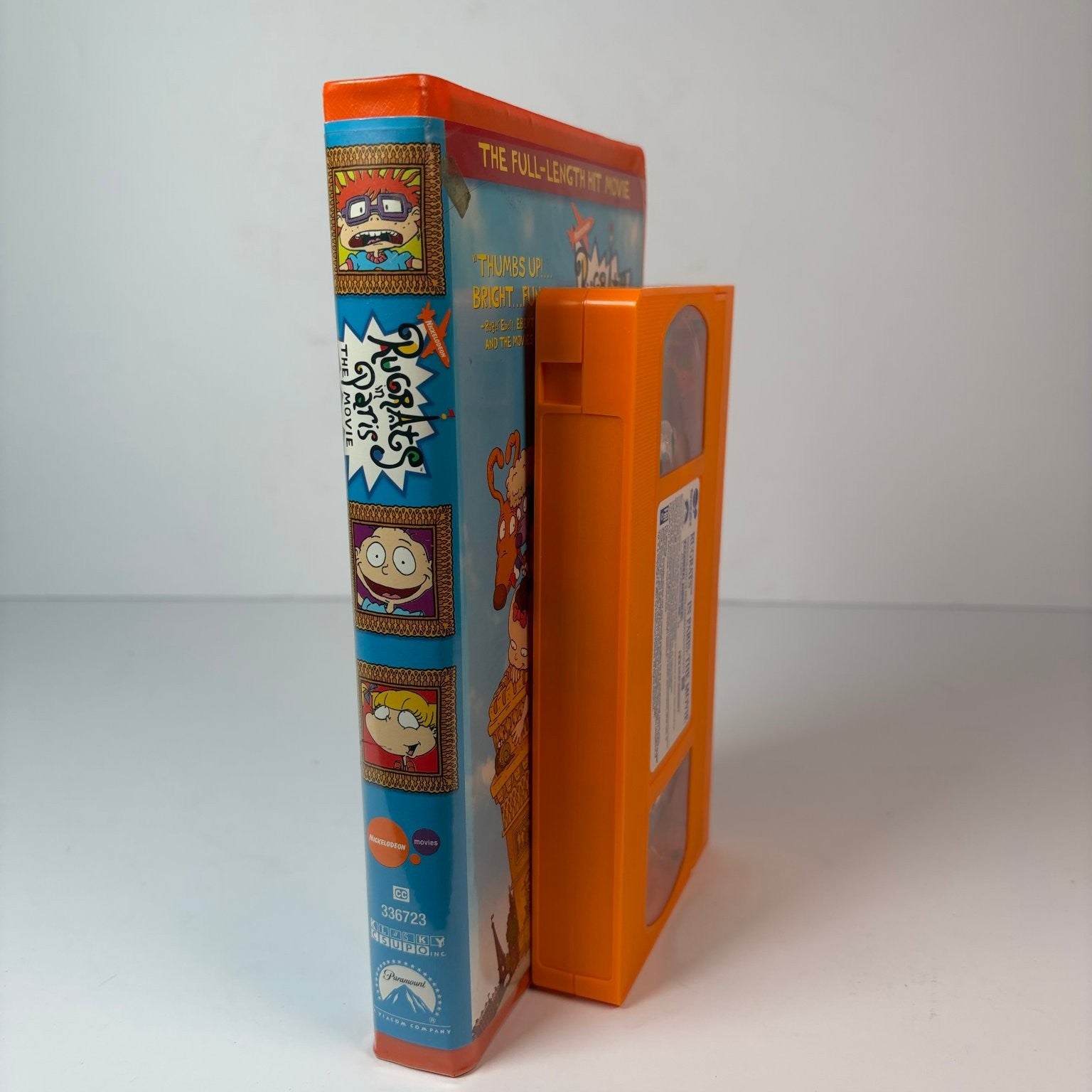 Rugrats in Paris The Movie VHS 2000 Animated Family Paramount Orange Tape