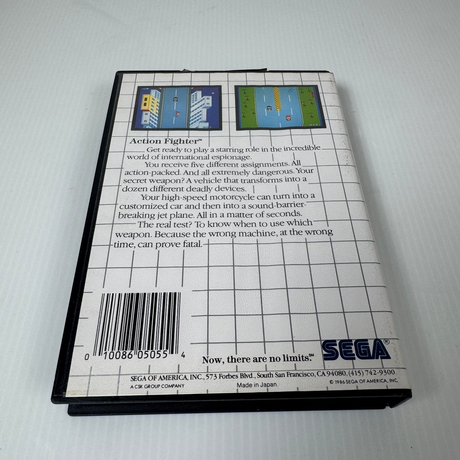 Action Fighter Sega Master System Video Game Classic Retro Complete CIB