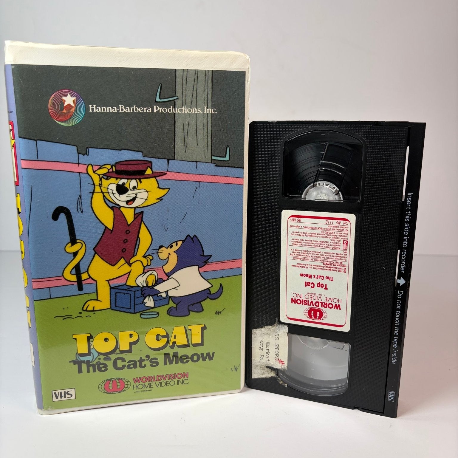 Top Cat The Cat's Meow VHS 1987 Cartoon Hanna-Barbera Worldvision