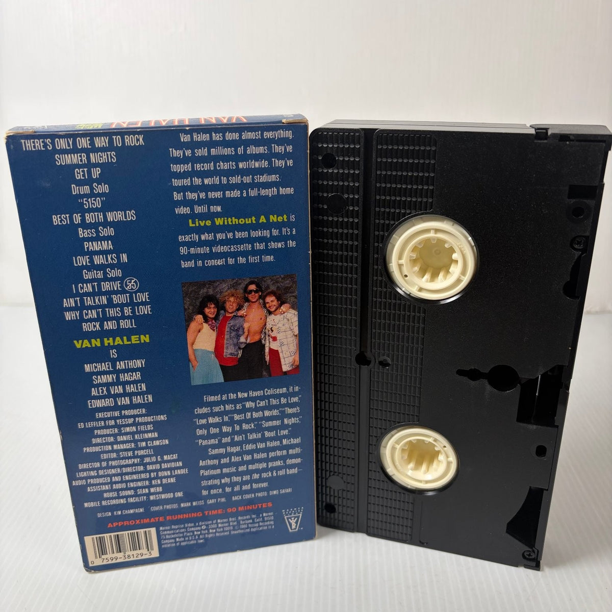 Van Halen Live Without A Net VHS 1986 Concert Rock Warner Bros. Heavy Metal