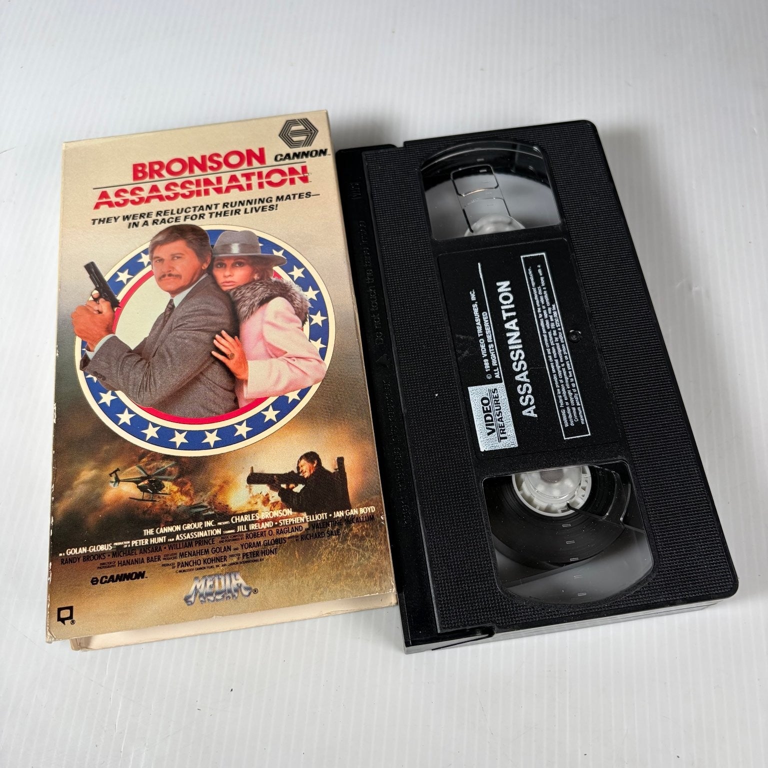Assassination VHS 1987 Action Thriller Original Release Cannon Charles Bronson