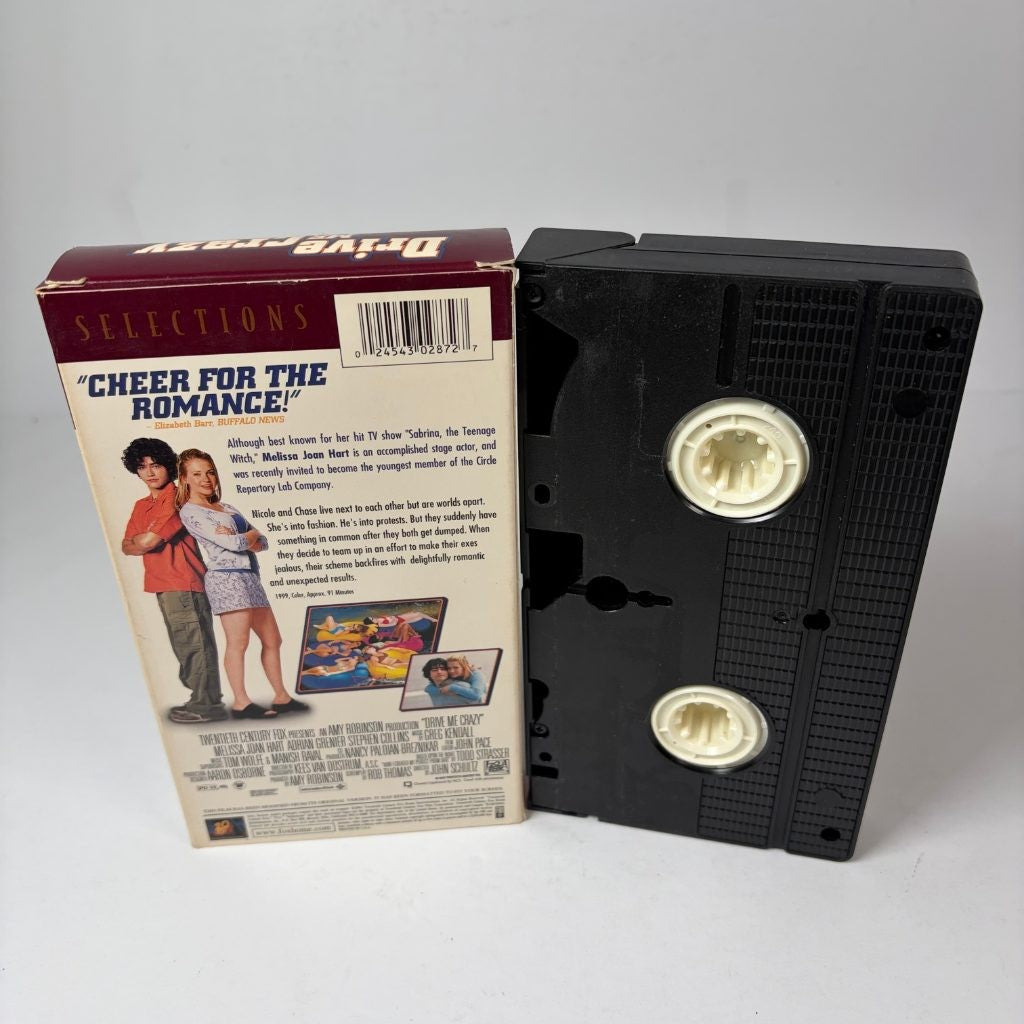 Drive Me Crazy VHS Melissa Joan Hart Adrian Grenier 20th Century Fox Selections