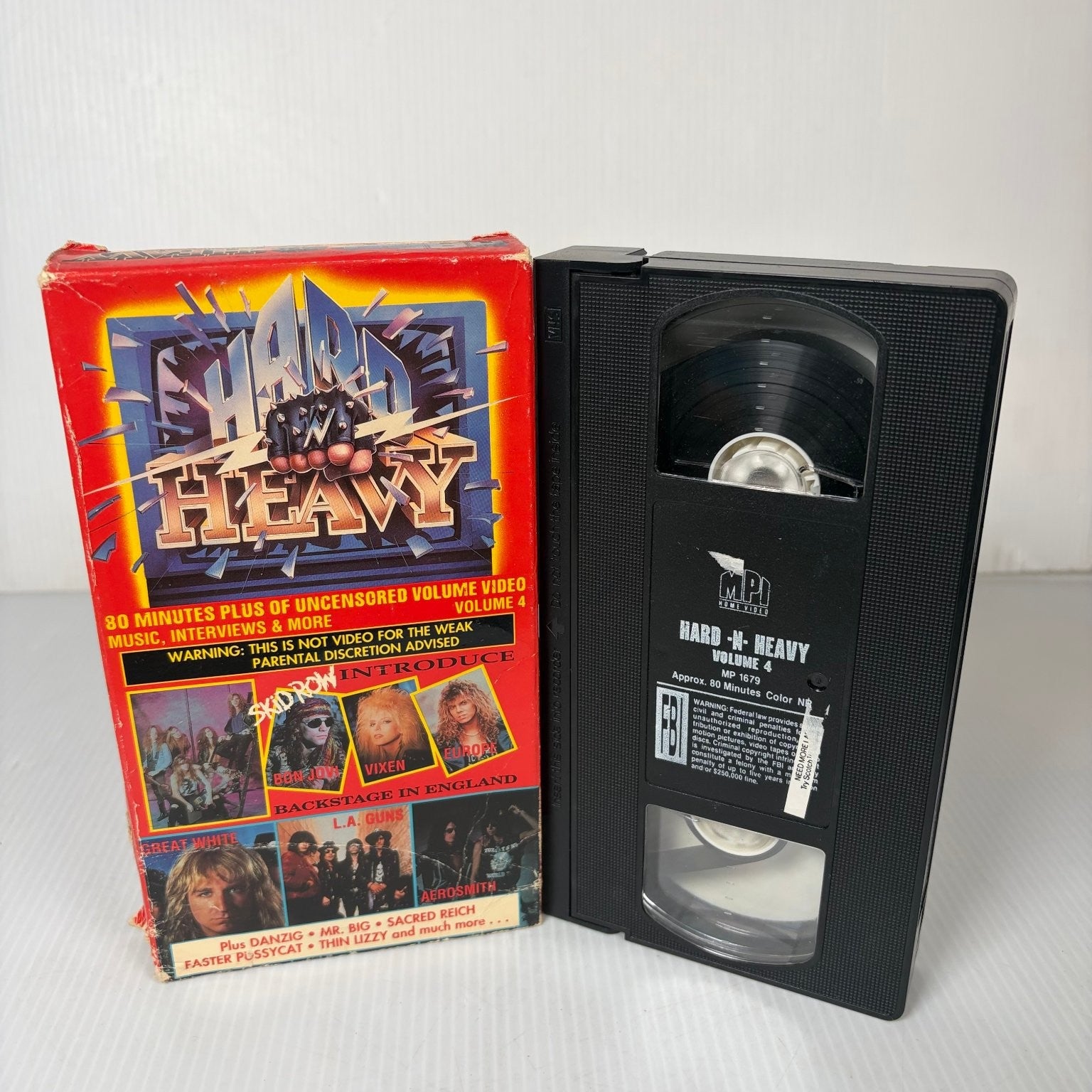 Hard N Heavy Volume 4 VHS 1989 Heavy Metal Rock Music Video MPI Home Ent