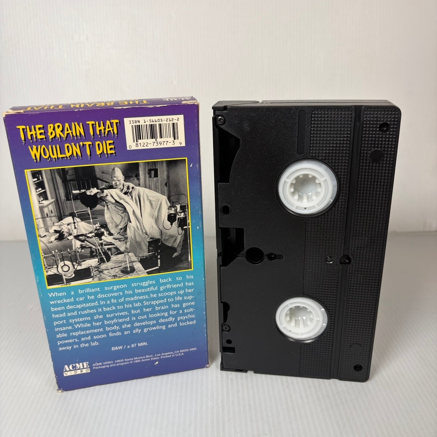 The Brain That Wouldn't Die VHS 1962 Sci-Fi Horror ACME Video Classic