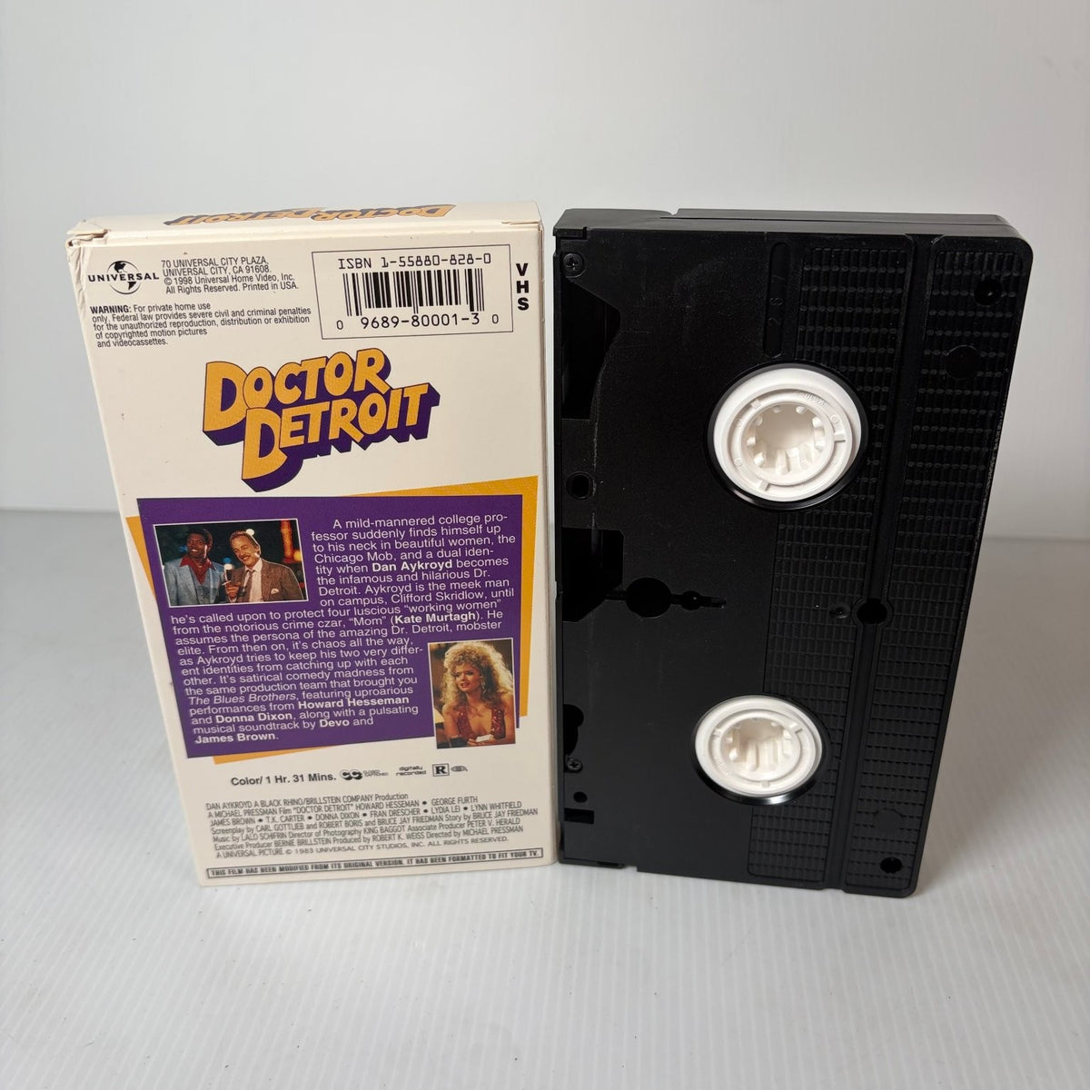 Doctor Detroit VHS 1983 Comedy Dan Aykroyd MCA Universal Home Video R-Rated