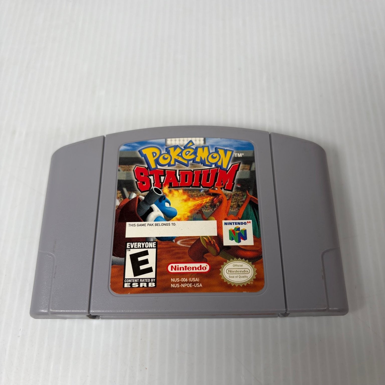 Pokémon Stadium Nintendo 64 N64 Video Game Battle Strategy Authentic Cartridge