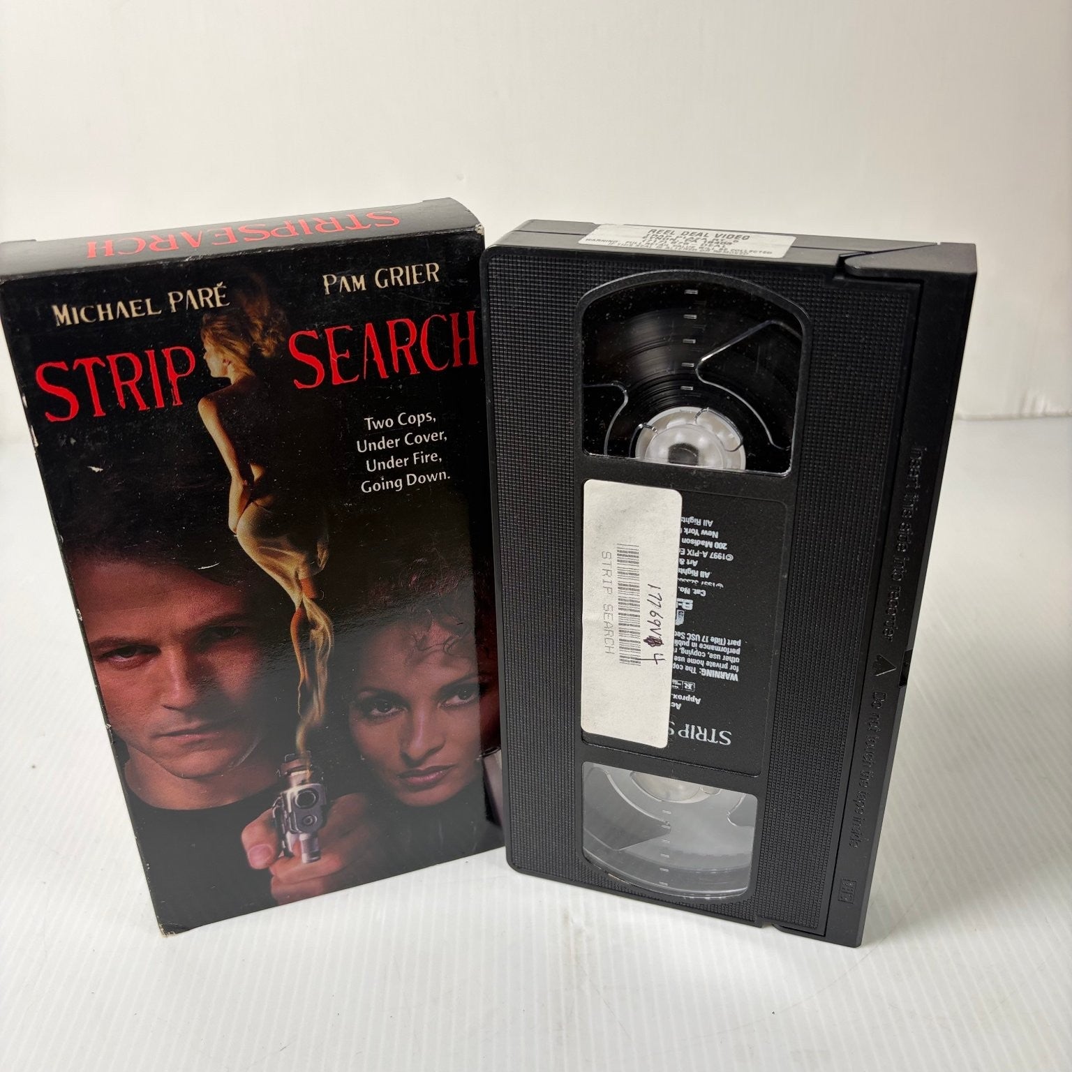 Strip Search VHS 1998 Action Thriller Michael Paré Pam Grier First Peak Video