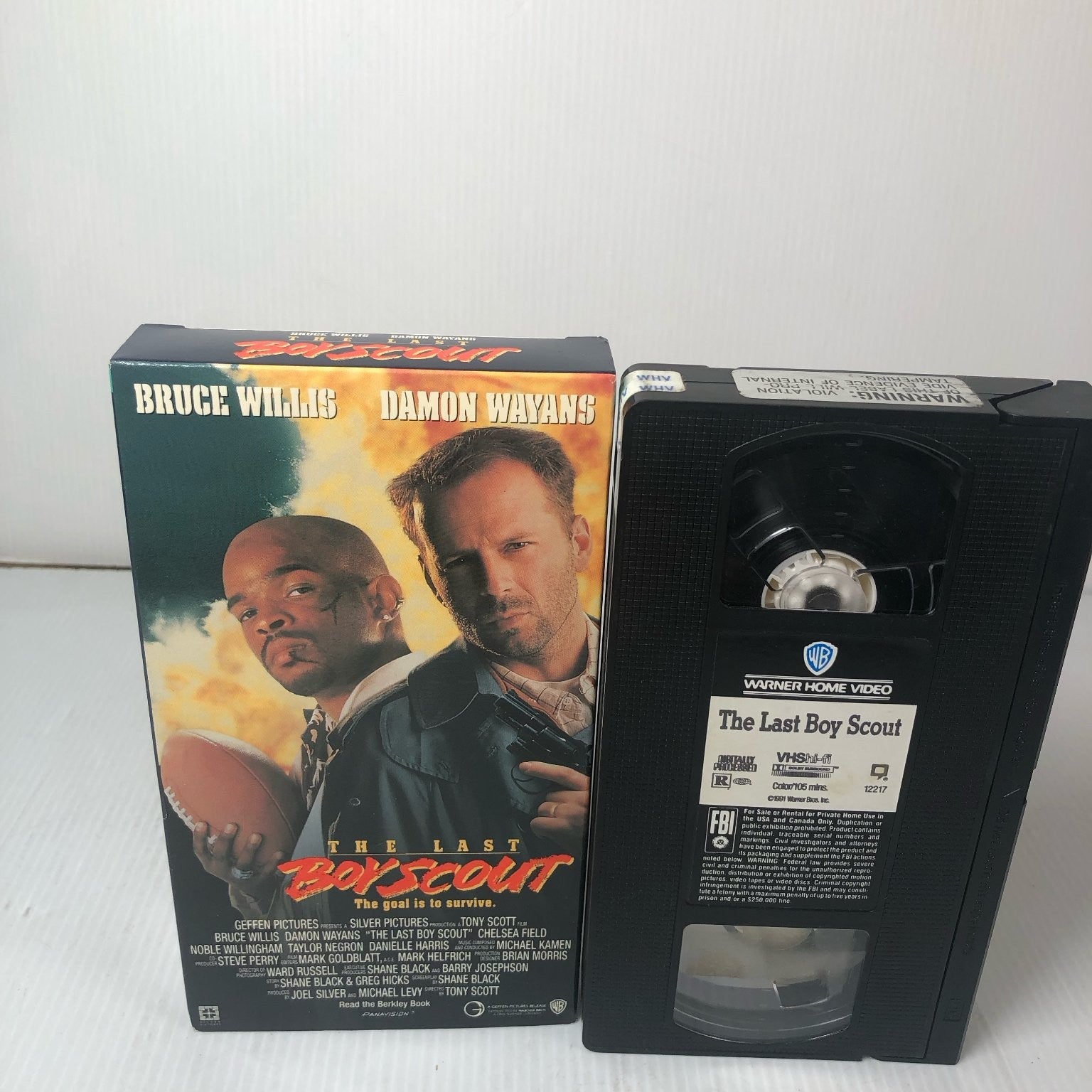 The Last Boy Scout VHS 1991 Action Thriller Warner Home Video